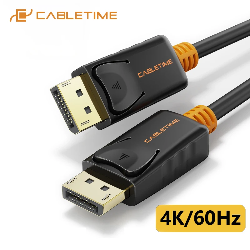 CABLETIME DisplayPort Cable 1M Male to Male DP 1.2 Cable DP Vedio Audio 4k 60hz Display port Cable 2M for HDTV Projector PC C071
CABLETIME DisplayPort Cable 1M Male to Male DP 1.2 Cable DP Vedio Audio 4k 60hz Display port Cable 2M for HDTV Projector PC C071