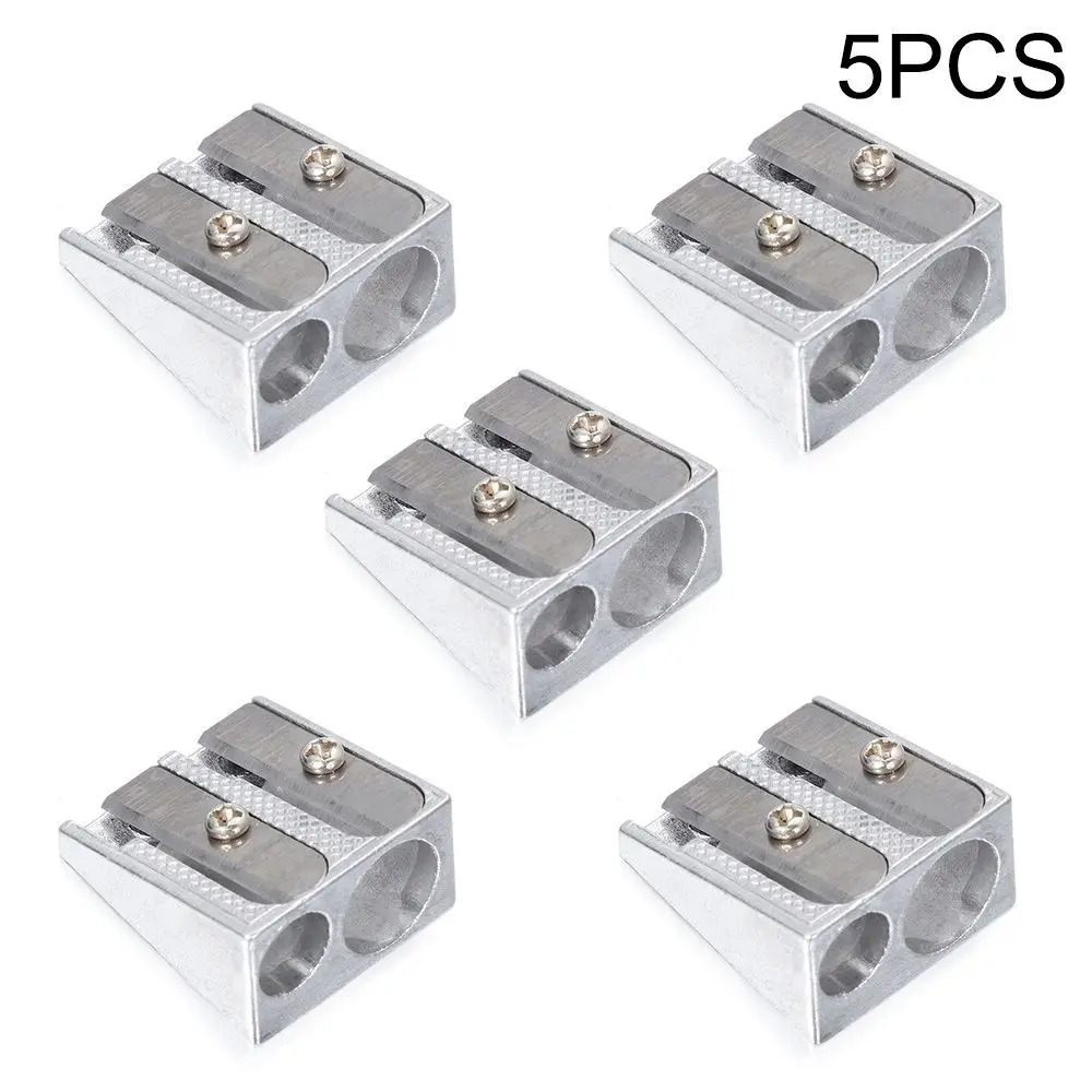 1/5PCS Metal Bevelled Double Hole Pencil Sharpener School Office Sharpener Stationery
1/5PCS Metal Bevelled Double Hole Pencil Sharpener School Office Sharpener Stationery