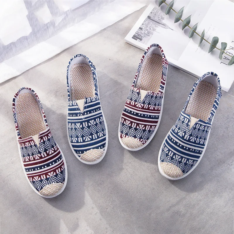 Fashion Women Slip on Flats Print Flat Bottom Light Mesh Lazy Fisherman Shoes Canvas Breathable Flat Women's Single Shoes
Fashion Women Slip on Flats Print Flat Bottom Light Mesh Lazy Fisherman Shoes Canvas Breathable Flat Women's Single Shoes