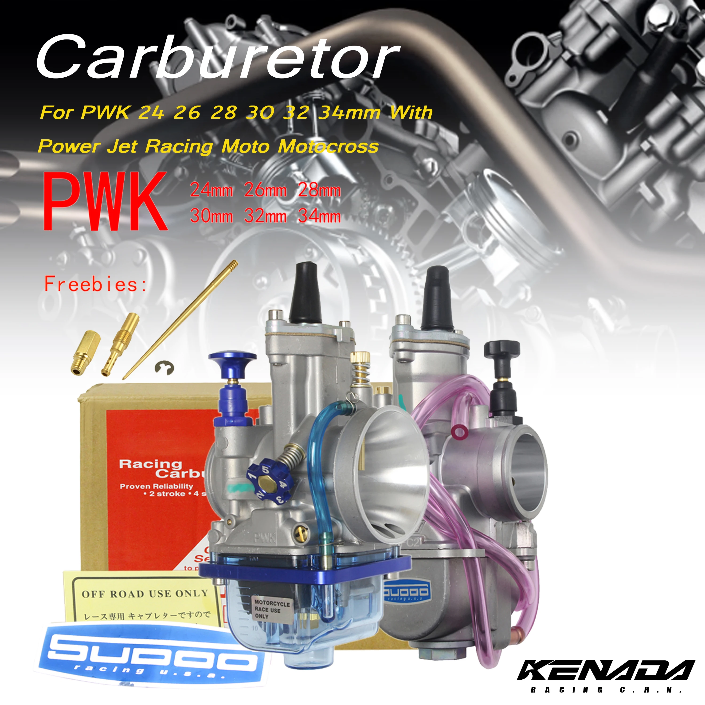 

Motorcycle Carburetor Carb 16100-GBF-B42 For PWK 24 26 28 30 32 34mm With Power Jet Racing Moto Motocross