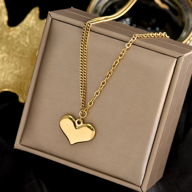 Fashion Luxury Letter Heart Rond Cross Pendant New Titanium Stainless Steel Choker Necklace Women's Party Sweater Chain
Fashion Luxury Letter Heart Rond Cross Pendant New Titanium Stainless Steel Choker Necklace Women's Party Sweater Chain