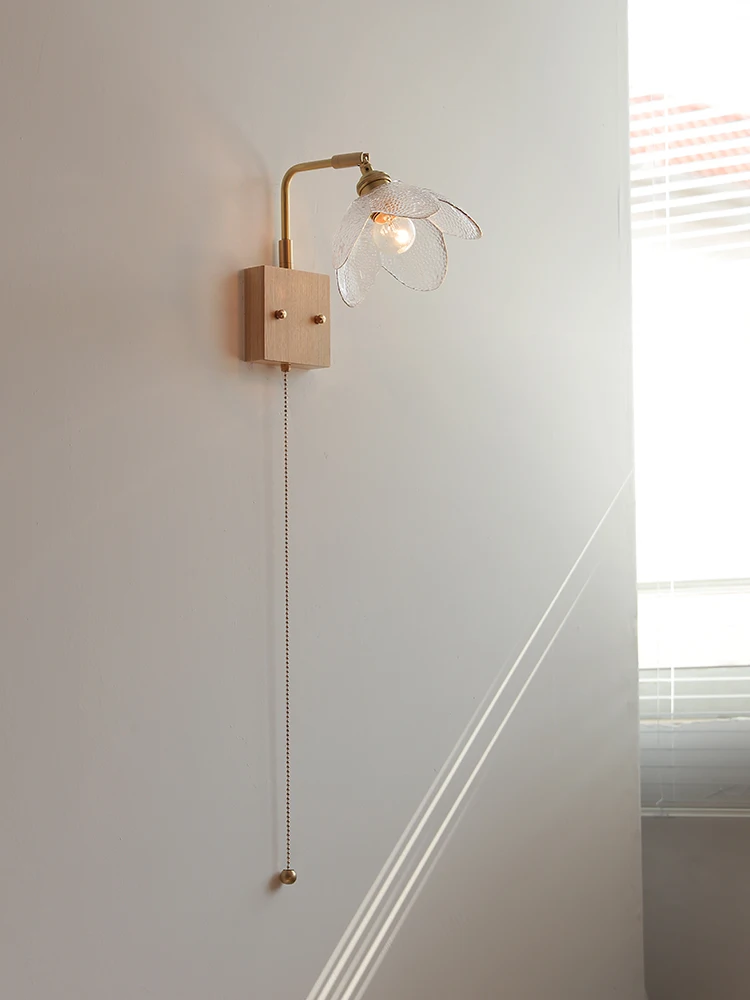Bedside Lamp Wall Lamp Bedroom Rocker Arm Log Decoration Comes with Switch Pull Rope
Bedside Lamp Wall Lamp Bedroom Rocker Arm Log Decoration Comes with Switch Pull Rope