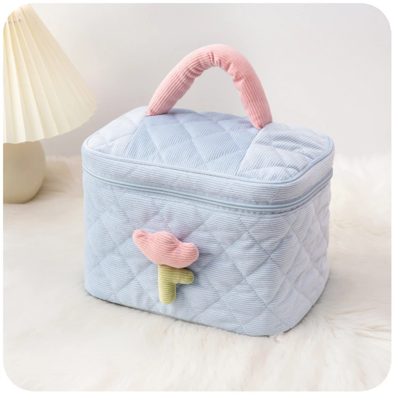 Модная женская сумка с цветами тюльпана, Вместительная дорожная косметичка, вельветовые сумки на молнии, портативный органайзер для хранен... 
Модная женская сумка с цветами тюльпана, Вместительная дорожная косметичка, вельветовые сумки на молнии, портативный органайзер для хранен...