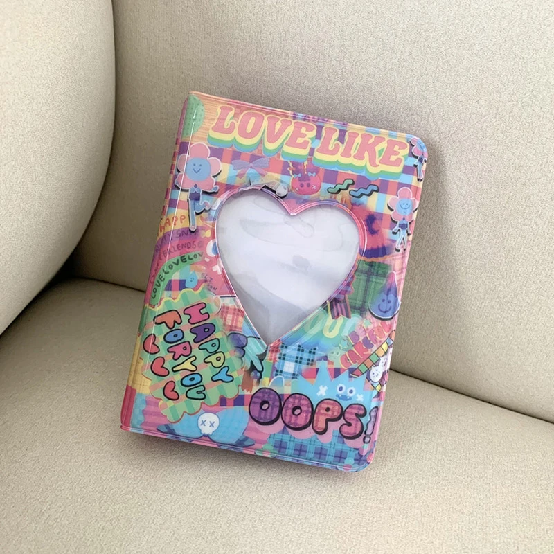 Heart INS Cartoon Graffiti Photo Album 40 Pockets Photocard Holder Star Chasing Album Collection Book Storage Case Organizer
Heart INS Cartoon Graffiti Photo Album 40 Pockets Photocard Holder Star Chasing Album Collection Book Storage Case Organizer