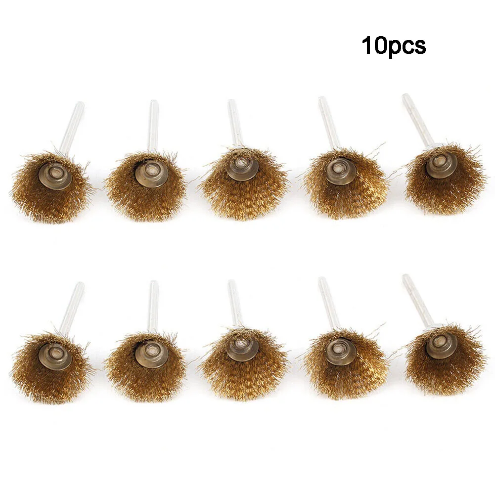 10pcs Polishing Wire Brush Mini Rotary Tool Brass Drill Wheel Brush For Angle Grinders Electric Drills Polishing Power Tool
10pcs Polishing Wire Brush Mini Rotary Tool Brass Drill Wheel Brush For Angle Grinders Electric Drills Polishing Power Tool