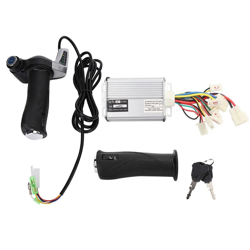 36V/48V 1000W Electric Bike Controller Throttle Twist Grip Kit Electric Scooter Motor Brushed Controller Electric Bike Accessory
36V/48V 1000W Electric Bike Controller Throttle Twist Grip Kit Electric Scooter Motor Brushed Controller Electric Bike Accessory