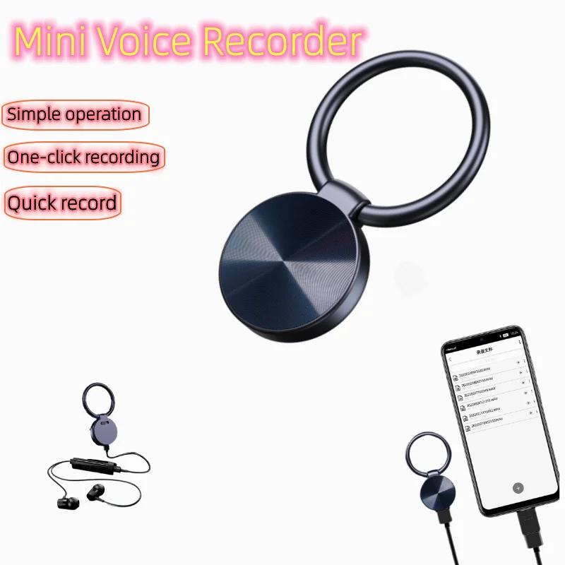 Mini Digital Voice Recorder Keychain Intelligent Noise Reduction MP3 Player Smart Voice Actiaved Audio Sound Recording Pen Espia
Mini Digital Voice Recorder Keychain Intelligent Noise Reduction MP3 Player Smart Voice Actiaved Audio Sound Recording Pen Espia