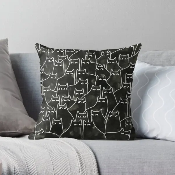 Suspicious Cats Printing Throw Pillow Cover Decorative Fashion Waist Car Case Cushion Decor Anime Soft Pillows not include 
Suspicious Cats Printing Throw Pillow Cover Decorative Fashion Waist Car Case Cushion Decor Anime Soft Pillows not include