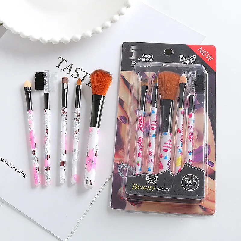 Fashion Printing Makeup Brush Loose Powder Eyebrow Brush Beauty Tool Portable Cute 5pcs Cosmetic Accessories Brochas Maquillaje
Fashion Printing Makeup Brush Loose Powder Eyebrow Brush Beauty Tool Portable Cute 5pcs Cosmetic Accessories Brochas Maquillaje