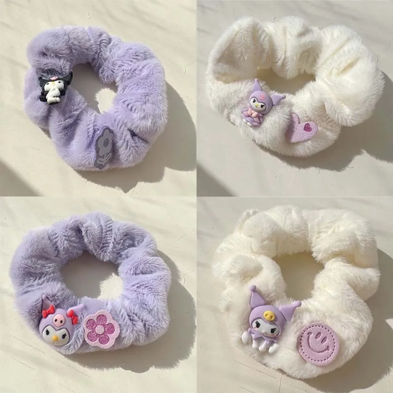 Милая мультяшная петля для волос Sanrio Kuromi для студентов, петля для волос с большим кишечником, украшение для волос «конский хвост», головной убор из шнура
Милая мультяшная петля для волос Sanrio Kuromi для студентов, петля для волос с большим кишечником, украшение для волос «конский хвост», головной убор из шнура