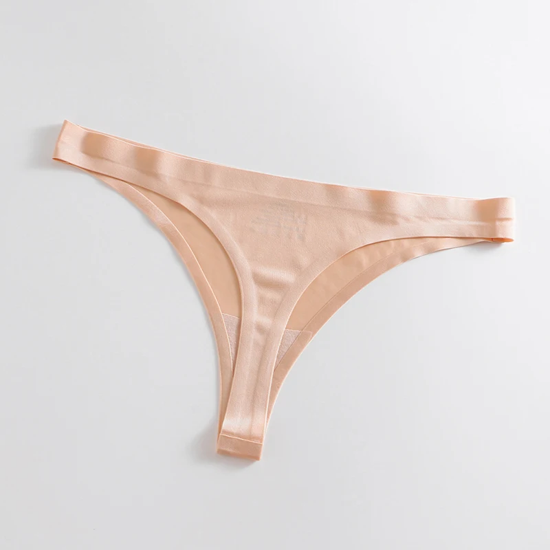 4PCS/Set Women's Panties Silk Women Underwear Sexy Thongs Woman Whuta Seamless Female Lingerie S-3XL Tangas G-string Thongs 4PCS