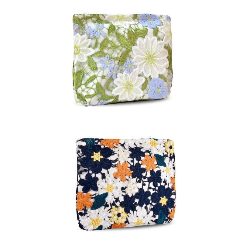 Lace Flower Embroidered Cosmetic Bag Multifunctional Makeup Bags Travel Portable Wash Bag Coin Pouch for Women G5AE
Lace Flower Embroidered Cosmetic Bag Multifunctional Makeup Bags Travel Portable Wash Bag Coin Pouch for Women G5AE
