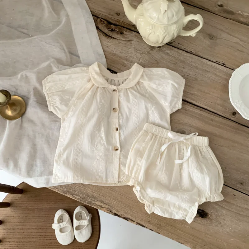 4737B Girl Clothing Set Princess Suit Summer 2023 New Korean Fashion Girl's Two Piece Suit Short-sleeved Shirt+Short Lace Suit
4737B Girl Clothing Set Princess Suit Summer 2023 New Korean Fashion Girl's Two Piece Suit Short-sleeved Shirt+Short Lace Suit