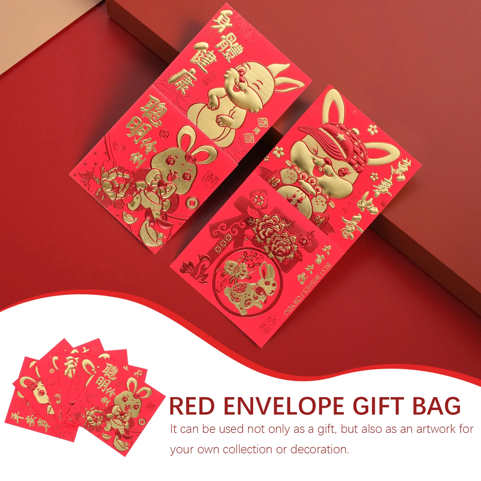Red Envelopes Money Year New Chinese Packet Envelope Packets Festival Zodiac Rabbitspring Lucky Hong Bao Lunar Pocket Paper Cash
Red Envelopes Money Year New Chinese Packet Envelope Packets Festival Zodiac Rabbitspring Lucky Hong Bao Lunar Pocket Paper Cash