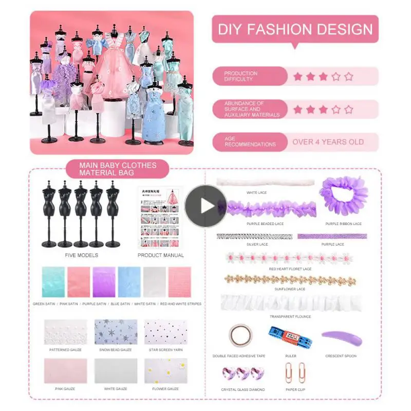 Multiple Options Clothes Toys Funny Handmade Diy Costume Girl Toy Skirt Toy Cloth With Stand Skirt Material Bag Multicolour
Multiple Options Clothes Toys Funny Handmade Diy Costume Girl Toy Skirt Toy Cloth With Stand Skirt Material Bag Multicolour