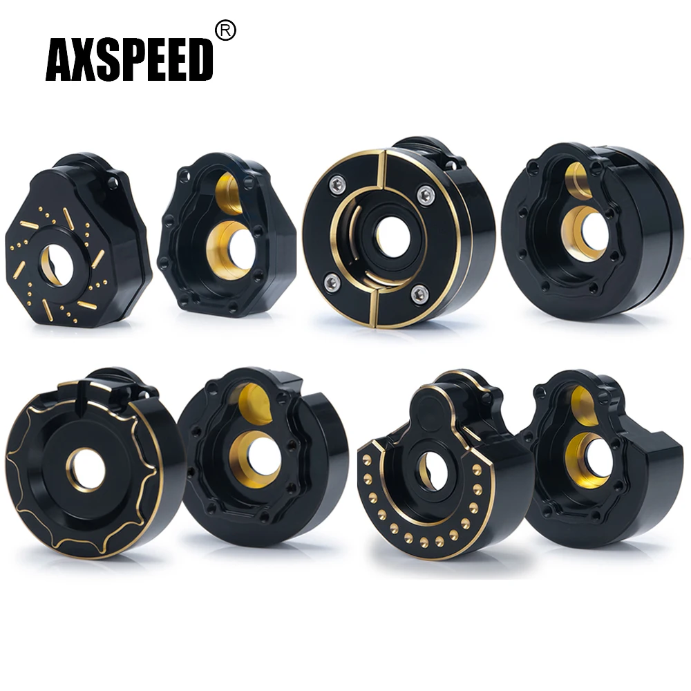 AXSPEED Black Coating Brass Heavy Counterweight Portal Axle Housing Cover for TRX4 TRX6 1/10 RC Crawler Car Truck Model Parts
AXSPEED Black Coating Brass Heavy Counterweight Portal Axle Housing Cover for TRX4 TRX6 1/10 RC Crawler Car Truck Model Parts
