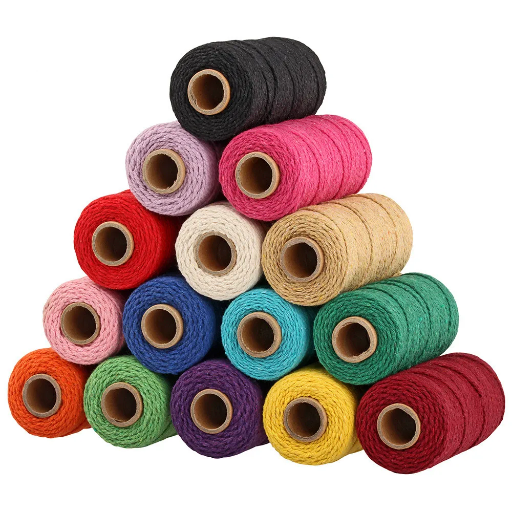 100M 2mm Cord Rope Cotton Twine Thread String Crafts DIY Sewing Handmade Wall Hangings Bohemia Wedding Party Home Decor
100M 2mm Cord Rope Cotton Twine Thread String Crafts DIY Sewing Handmade Wall Hangings Bohemia Wedding Party Home Decor