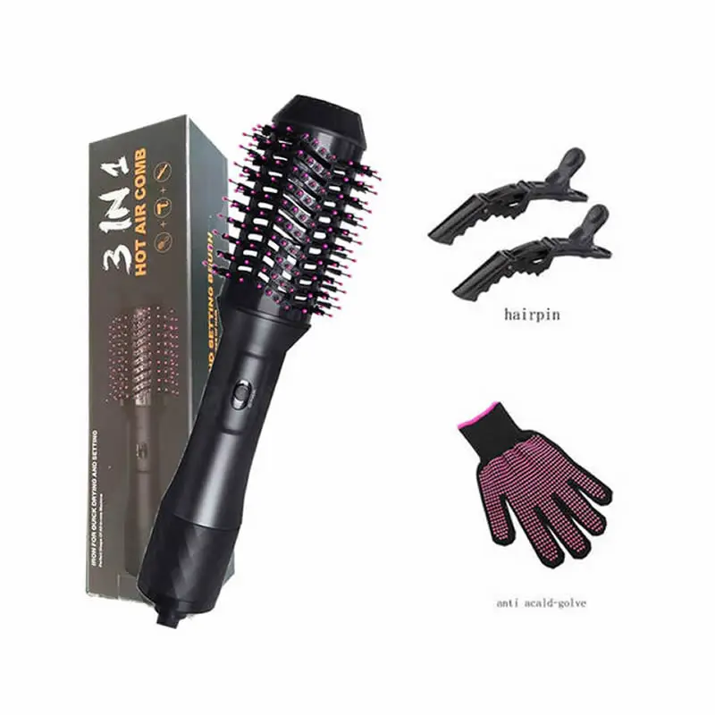 

1000W Hair Dryer Curler Comb Hot Air Brush Styler and Volumizer Hair Straightener Roller One Step Electric Ion Blow Dryer Brush