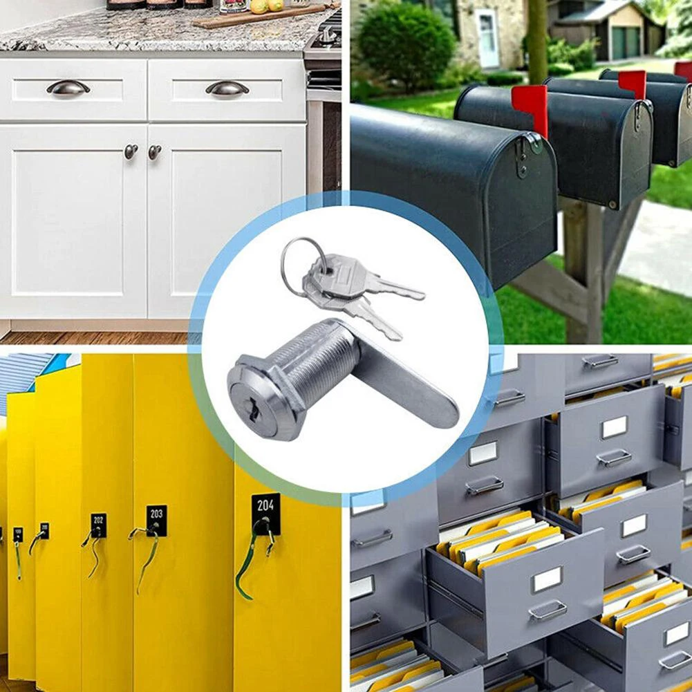 Door Lock Useful Steady Cam Lock Padlock For Security Door Cabinet Mailbox Drawer Cupboard Camlock 16/20/25/30mm With 2 Keys
Door Lock Useful Steady Cam Lock Padlock For Security Door Cabinet Mailbox Drawer Cupboard Camlock 16/20/25/30mm With 2 Keys