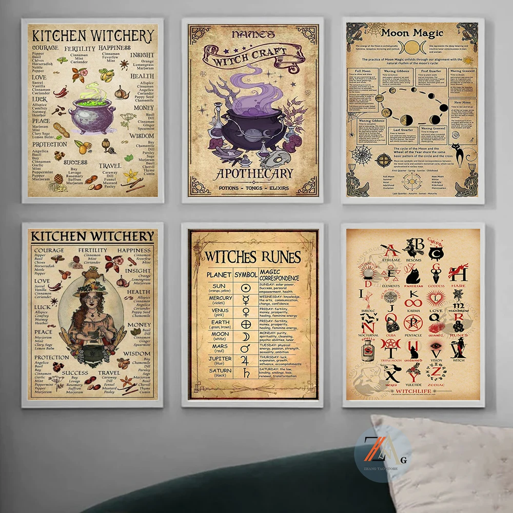Witches Magic Knowledge Witchcraft Kitchen Dark Vintage Poster Picture Canvas Print Art Wall Mural Kawaii Room Home Decor Gift
Witches Magic Knowledge Witchcraft Kitchen Dark Vintage Poster Picture Canvas Print Art Wall Mural Kawaii Room Home Decor Gift