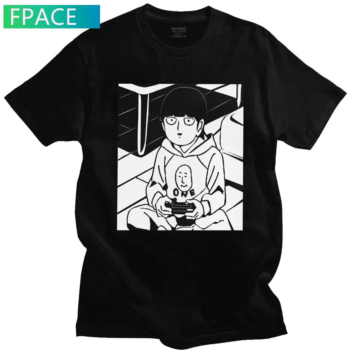 Mob Psycho 100 T-Shirt for Men Cotton Manga Tshirt Short Sleeved Shigeo Kageyama Playing a Game Anime Tee Shirt Clothing Gift
Mob Psycho 100 T-Shirt for Men Cotton Manga Tshirt Short Sleeved Shigeo Kageyama Playing a Game Anime Tee Shirt Clothing Gift