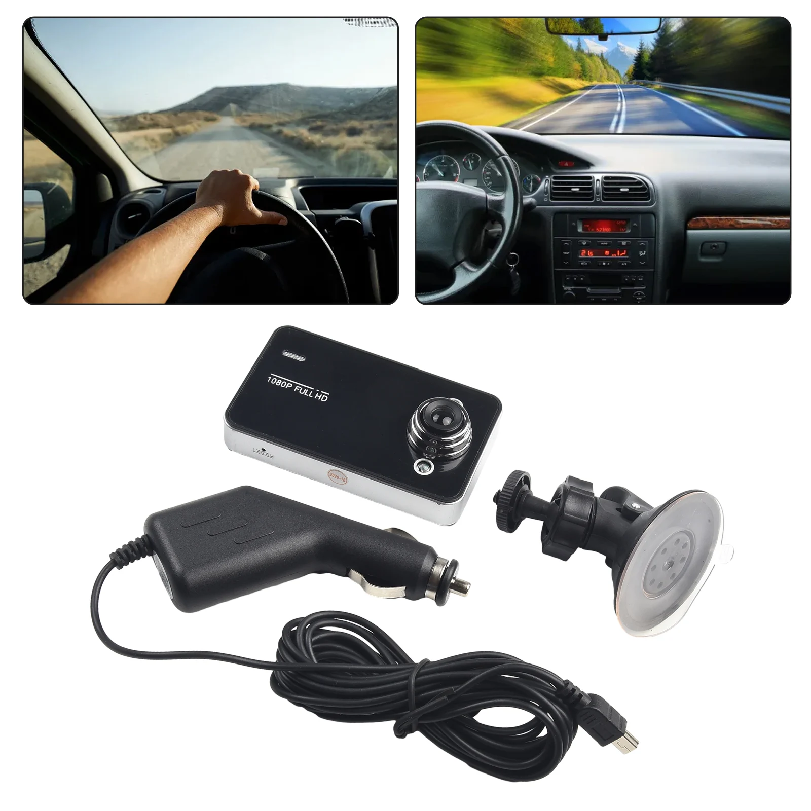

1pc Car DVR Recorder Car Video Recorder 170-degree Charger Cable DVR Dual Lens NTSC/PAL Video Output Night Vision
