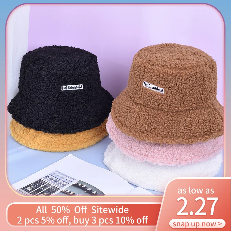 2-6Y Winter Warm Children Plush Fisherman Hat Solid Letter Girls Boys Cashmere Panama Cap Outdoor Lamb Sunbonnet Kids Basin Caps
2-6Y Winter Warm Children Plush Fisherman Hat Solid Letter Girls Boys Cashmere Panama Cap Outdoor Lamb Sunbonnet Kids Basin Caps