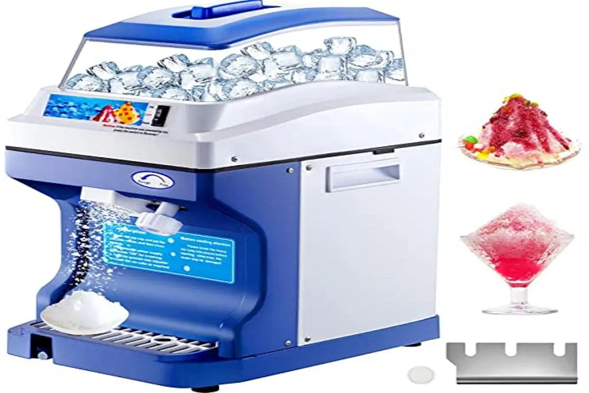 Commercial Ice Shaver Crusher 441LBS/H with 11LBS Hopper, 300W Tabletop Snow Cone Maker 320 RPM Rotate Speed Perfect For Partie
Commercial Ice Shaver Crusher 441LBS/H with 11LBS Hopper, 300W Tabletop Snow Cone Maker 320 RPM Rotate Speed Perfect For Partie