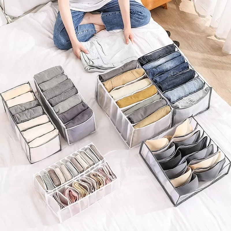 2022Jeans Storage Box With Compartments Socks Clothes Underpants Organizer Drawer Divider Box Underwear Storage Box Closet Organ
2022Jeans Storage Box With Compartments Socks Clothes Underpants Organizer Drawer Divider Box Underwear Storage Box Closet Organ