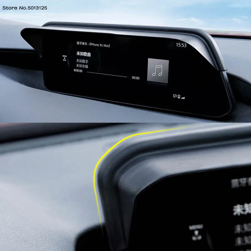 Автомобильный АБС-пластик для экрана навигации капота дисплея солнцезащитный
