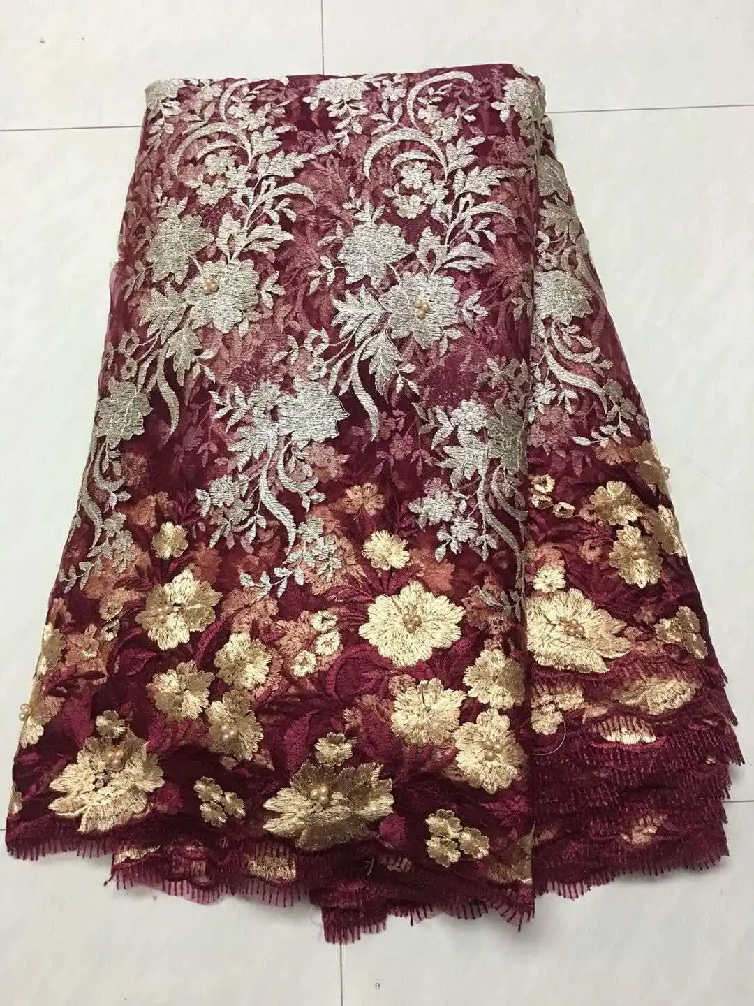 Best Selling Emerald African Cord Lace 2018 Red High Quality French Lace Fabric Brown African Lace Fabric for Nigerian Lace
Best Selling Emerald African Cord Lace 2018 Red High Quality French Lace Fabric Brown African Lace Fabric for Nigerian Lace