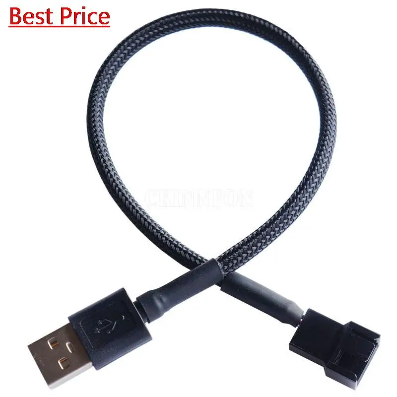 100Pcs/lot Usb To 4pin Cable Sleeve Nylon Net Computer Case Fan Conversion Cable 5v Usb Cable Cpu Fan Adapter Cable
100Pcs/lot Usb To 4pin Cable Sleeve Nylon Net Computer Case Fan Conversion Cable 5v Usb Cable Cpu Fan Adapter Cable