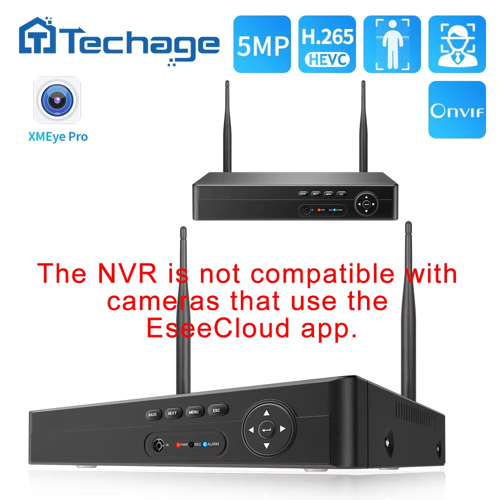 Techage XM-6108BW беспроводной сетевой видеорегистратор 8CH
Techage XM-6108BW беспроводной сетевой видеорегистратор 8CH
