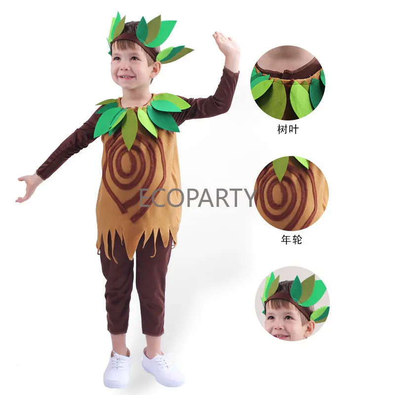 Children's Day New Year's Day Halloween Tree Cosplay Brown Wooden Jumpsuit Cosplay Stage Performance Costume Kid with Headgear
Children's Day New Year's Day Halloween Tree Cosplay Brown Wooden Jumpsuit Cosplay Stage Performance Costume Kid with Headgear