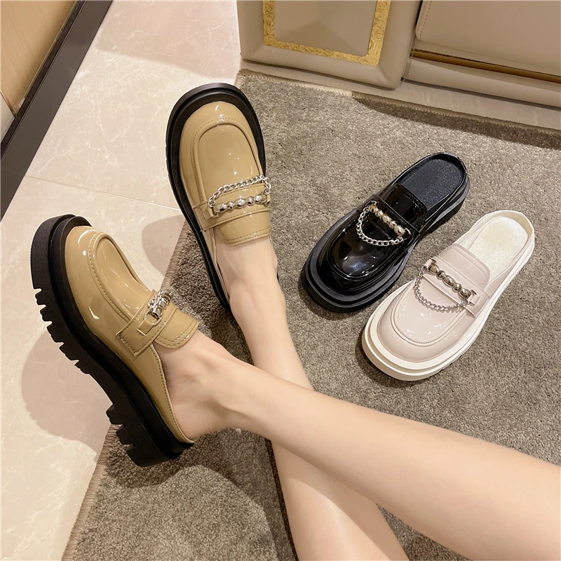 Mules For Women 2023 Loafers Shoes Female Slippers Slides New Summer Flat Rome Basic Retro PU Loafers Female Shoes Mules For Wom
Mules For Women 2023 Loafers Shoes Female Slippers Slides New Summer Flat Rome Basic Retro PU Loafers Female Shoes Mules For Wom