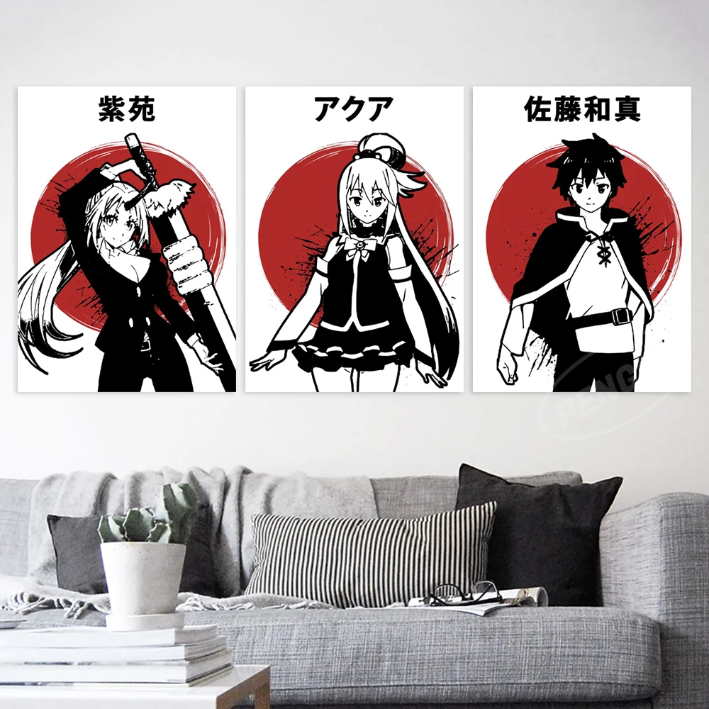 Canvas Satou Kazuma HD Printed Poster Naofumi Iwatani Home Decoration Anime Painting Janpanese Wall Art Picture For Living Room
Canvas Satou Kazuma HD Printed Poster Naofumi Iwatani Home Decoration Anime Painting Janpanese Wall Art Picture For Living Room