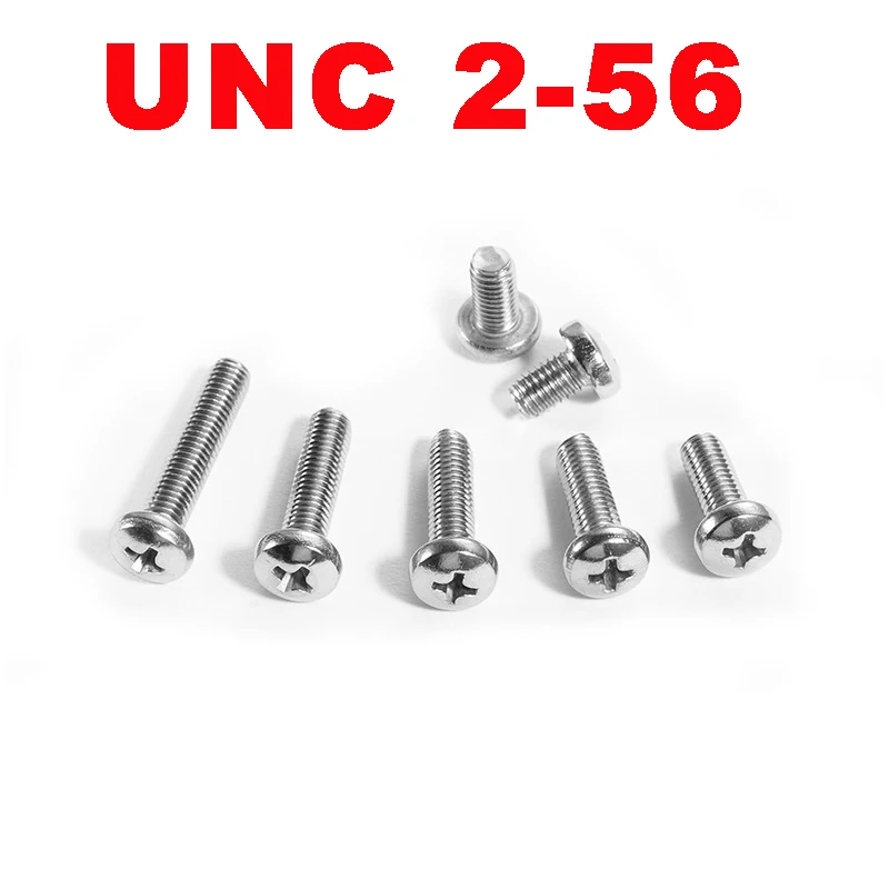 100PCS/Lot, UNC 2-56 304 Stainless Steel Round Cross Recessed Phillip Pan Head Machine Bolt Screws
100PCS/Lot, UNC 2-56 304 Stainless Steel Round Cross Recessed Phillip Pan Head Machine Bolt Screws