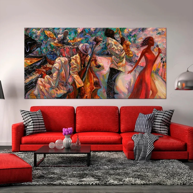 Music Wall Art Canvas Painting Jazz Club Decor Poster and Prints Abstract Picture Modern Artwork for Living Room Home Decor Gift
Music Wall Art Canvas Painting Jazz Club Decor Poster and Prints Abstract Picture Modern Artwork for Living Room Home Decor Gift