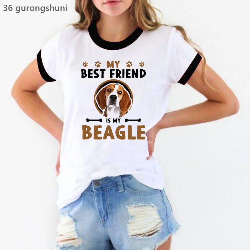 My Best Friend Is My French Bulldog/Beagle Graphic Print T Shirt Women Harajuku Kawaii Clothes Lovely Dog Lover Tshirt Femme
My Best Friend Is My French Bulldog/Beagle Graphic Print T Shirt Women Harajuku Kawaii Clothes Lovely Dog Lover Tshirt Femme