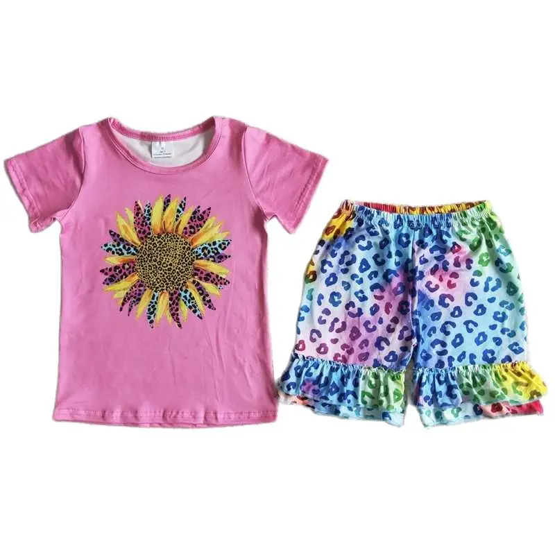 Оптовая продажа, летняя одежда для маленьких девочек, милая детская летняя одежда с шортами и леопардовым принтом
Оптовая продажа, летняя одежда для маленьких девочек, милая детская летняя одежда с шортами и леопардовым принтом