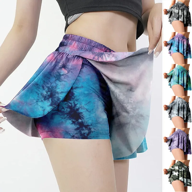 2022 Camouflage Printed New Women's Fake Two-piece Skirt Pants Elastic Waist Yoga Walking Exercise Walking Exercise Yoga Short
2022 Camouflage Printed New Women's Fake Two-piece Skirt Pants Elastic Waist Yoga Walking Exercise Walking Exercise Yoga Short