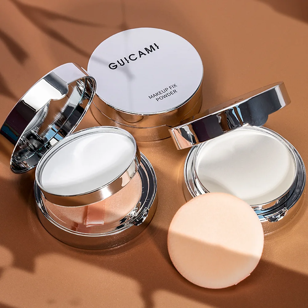 

Guicami NEW Soft Powder Face Powder Finishing Powder Concealer Foundation Peach Plate Loose Powder Oil Control Makeup