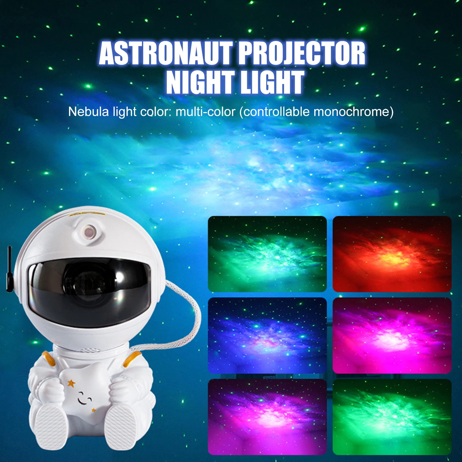 Multicolor Astronaut Projector 3d Night Light Usb Recharge for Children Present Room Decor Projection Desk Lamp ABS
Multicolor Astronaut Projector 3d Night Light Usb Recharge for Children Present Room Decor Projection Desk Lamp ABS