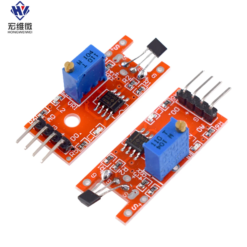 KY-024 4 Pin Linear Magnetic Hall Sensor Board Switch Speed Counting Hall Sensors Module for Arduino Accessories DIY Starter KIT
KY-024 4 Pin Linear Magnetic Hall Sensor Board Switch Speed Counting Hall Sensors Module for Arduino Accessories DIY Starter KIT