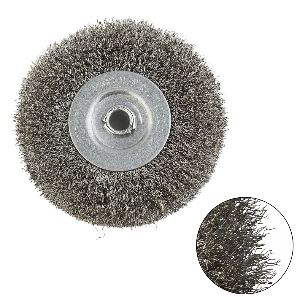3 Inch 6mm Arbor Stainless Steel Wire Wheel Brush For Bench Grinder Abrasive Deburring Tools Wire Wheels Brush
3 Inch 6mm Arbor Stainless Steel Wire Wheel Brush For Bench Grinder Abrasive Deburring Tools Wire Wheels Brush