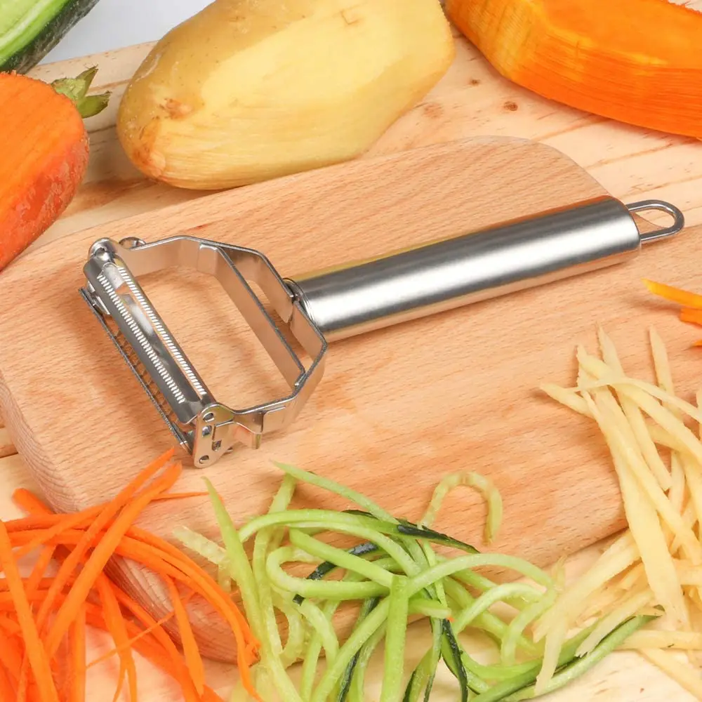 Stainless Steel Potato Peeler Vegetable Peeler Kitchen Carrot Grater Julienne Slicer Shredder Fruit Peeler Kitchen Tools
Stainless Steel Potato Peeler Vegetable Peeler Kitchen Carrot Grater Julienne Slicer Shredder Fruit Peeler Kitchen Tools