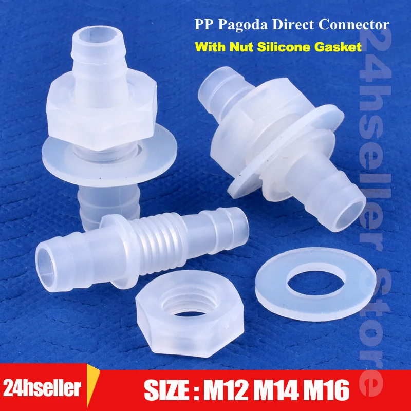 5~200pcs M12~M16 To 8~12mm PP Pagoda Aquarium Tank Direct Connector Air Pump Irrigation Water Hose Joint + Nut Silicone Gasket
5~200pcs M12~M16 To 8~12mm PP Pagoda Aquarium Tank Direct Connector Air Pump Irrigation Water Hose Joint + Nut Silicone Gasket