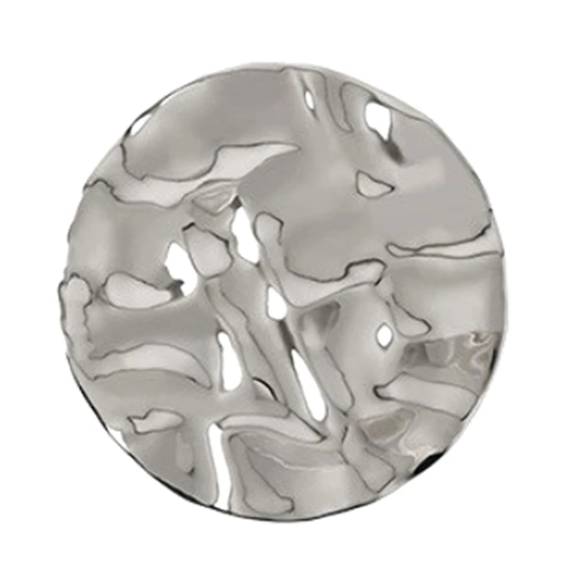 Elegant Irregular Water Ripple Shape Plates Round Silver-Plated Fruit Desert Snack Plates Rings Necklaces Perfume
Elegant Irregular Water Ripple Shape Plates Round Silver-Plated Fruit Desert Snack Plates Rings Necklaces Perfume
