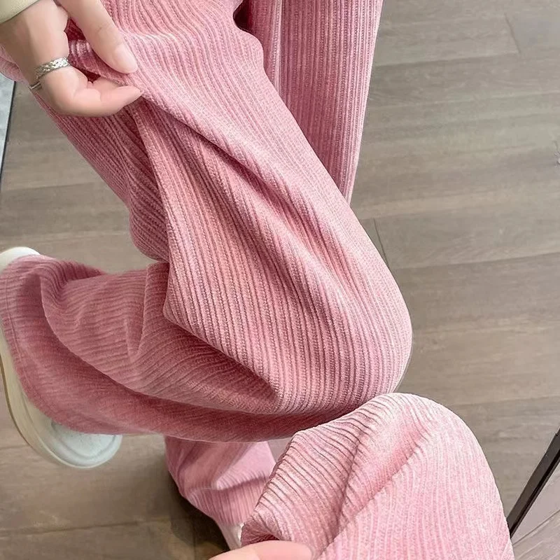 Women Loose Thickened Wide Leg Trousers Autumn Winter Warm Keeping Straight High Waist Stretch Fashion Trousers Solid Color
Women Loose Thickened Wide Leg Trousers Autumn Winter Warm Keeping Straight High Waist Stretch Fashion Trousers Solid Color