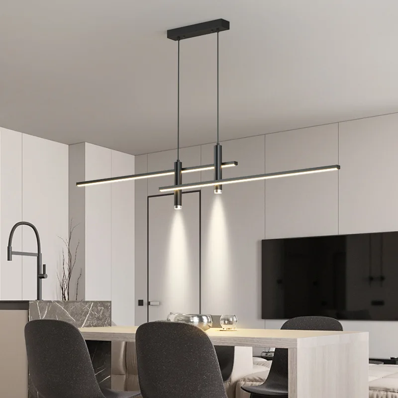 Nordic LED Ceiling Chandelier Modern Dining Table Living Room Designer Office Kitchen Black Long Lamp Indoor Hanging Lighting
Nordic LED Ceiling Chandelier Modern Dining Table Living Room Designer Office Kitchen Black Long Lamp Indoor Hanging Lighting